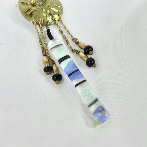 Dangling Boho Dream Catcher Inspired Earrings - Picture 8 of 10